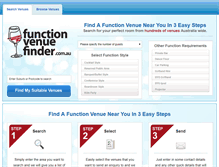 Tablet Screenshot of functionvenuefinder.com.au